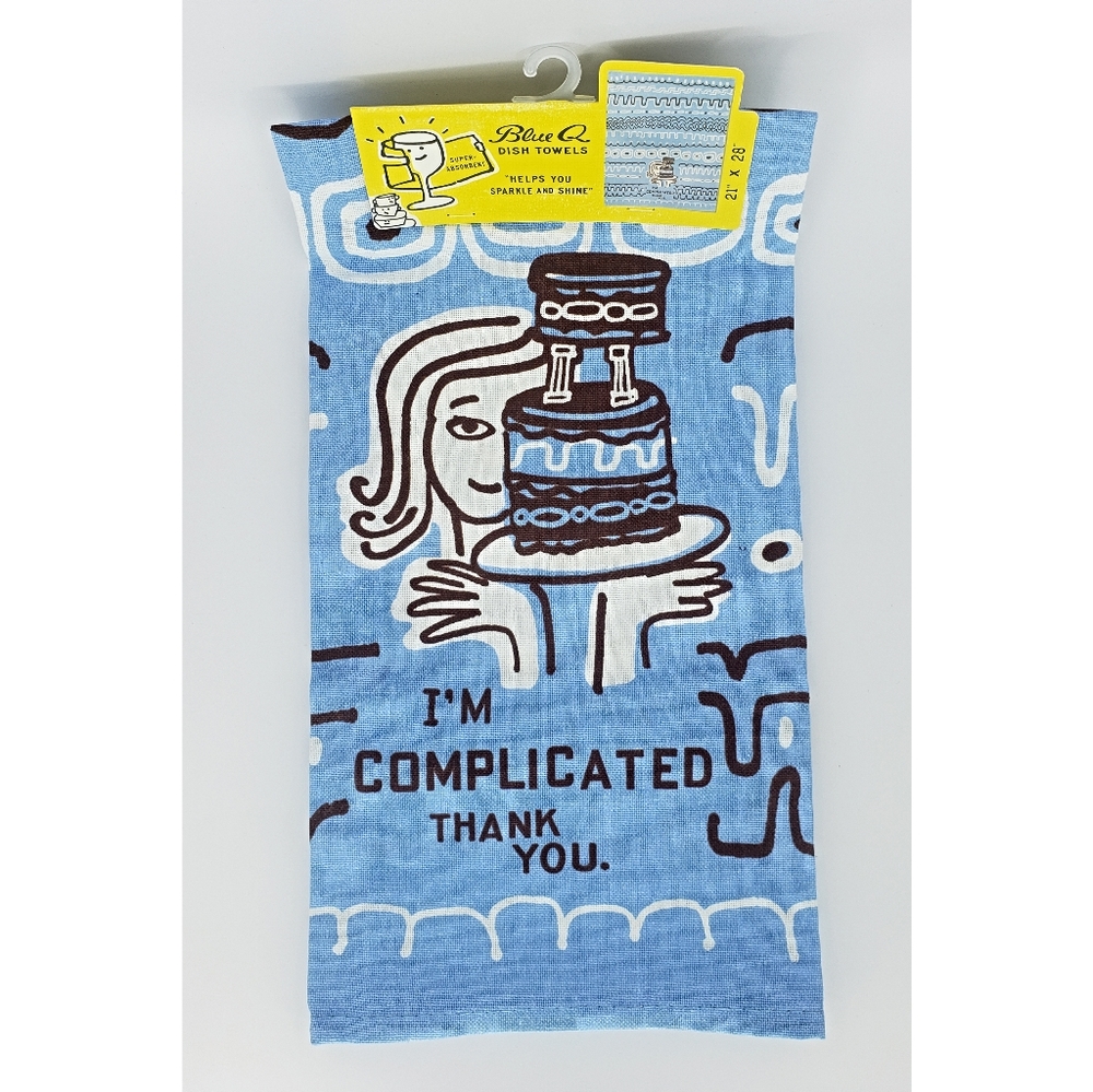 NWT Blue Q Dish Towel 21"x28"